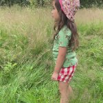 Palarie de soare reversibila din bumbac organic Ladybird Days