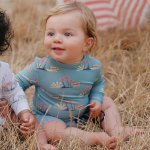 Set de plajă SPF 50 Agik Vintage Blue Hawaii