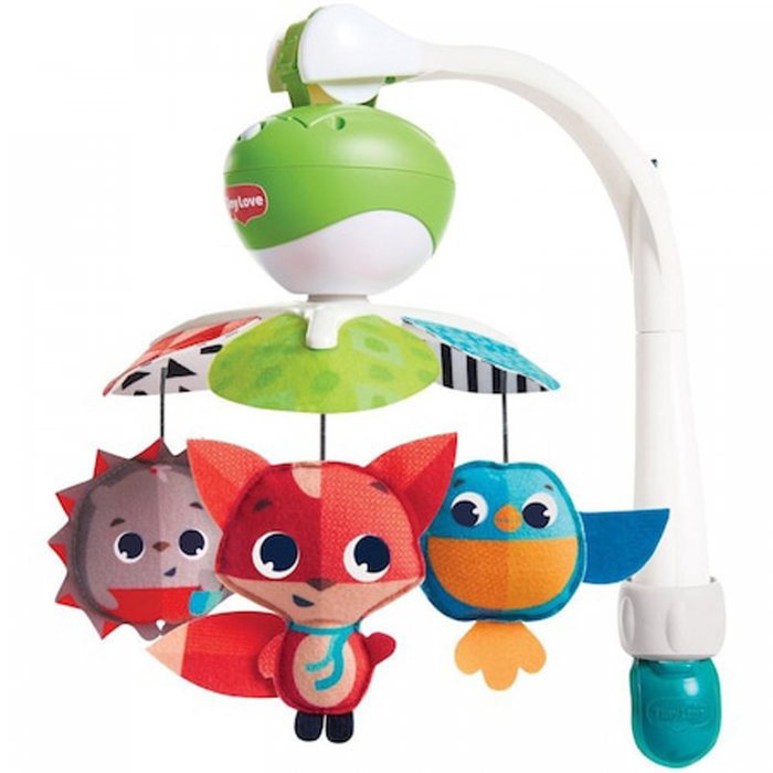 Carusel muzical portabil Tiny Love Meadow Days Ia-ma cu tine, 0 luni +, Multicolor