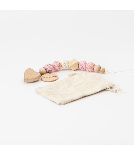 Lanț suzetă din lemn inimă AL_00012_LNT_21_SS