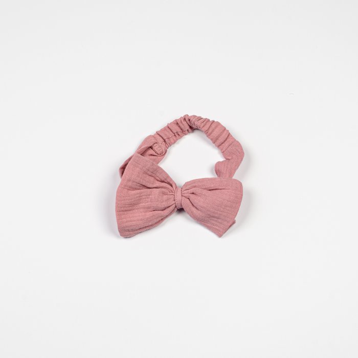 Salopetă din bumbac organic cu bentiță grena