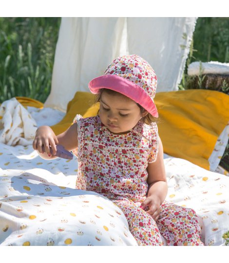 Salopeta din bumbac organic Ladybird Days GR_000051_SLP_22_SS