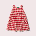 Rochie din bumbac organic Summer Red Check