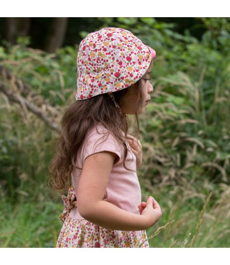 Palarie de soare reversibila din bumbac organic Ladybird Days GR_000042_PAR_22_SS