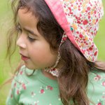 Palarie de soare reversibila din bumbac organic Ladybird Days