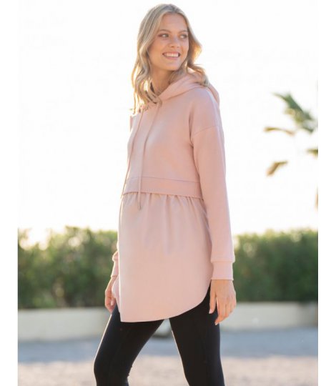 Hanorac de maternitate si alaptare Thora SM_00052_BLZ_22_SS