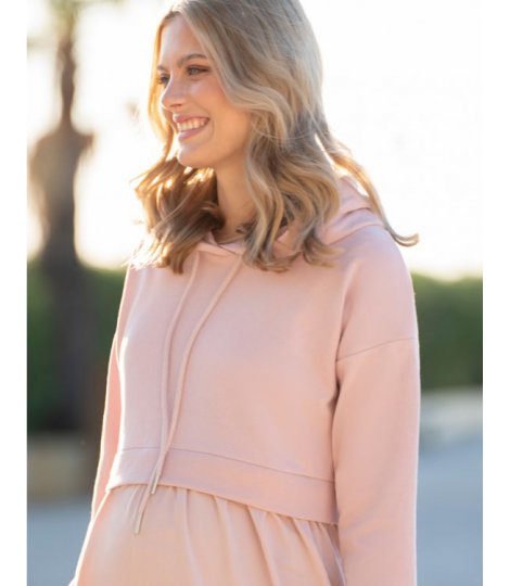 Hanorac de maternitate si alaptare Thora SM_00052_BLZ_22_SS